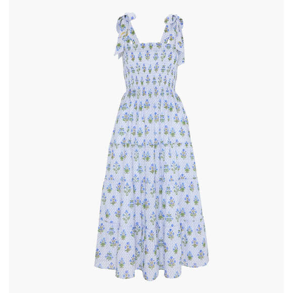 Hill House Dresses & Skirts - Hill House Home The Ribbon Ellie Nap Dress - Blue Block Print Size MBlue Block P